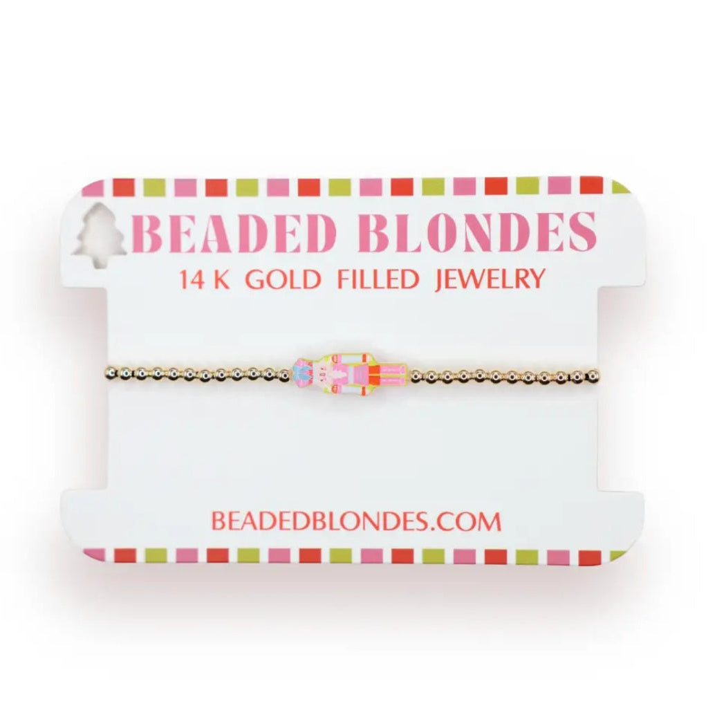 Nutcracker Bracelet- Gold- by Beaded Blondes