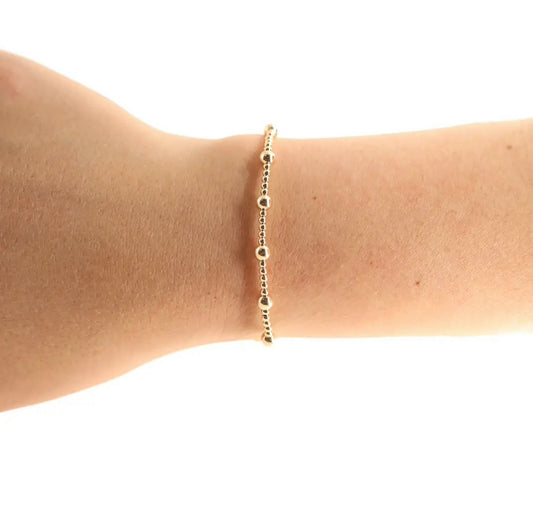 June Bracelet in Gold by Beaded Blondes