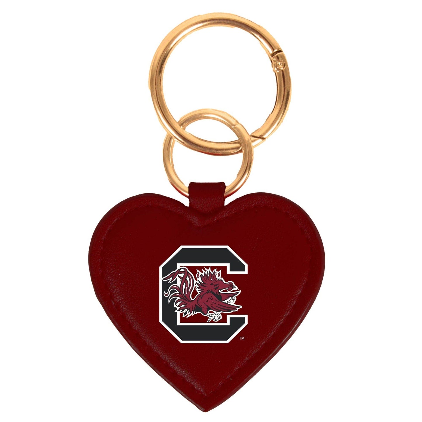 South Carolina Gamecocks Heart Bag Charm/ Key Ring