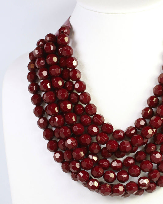 Cadence Multi Layered Beaded Necklace by Caroline Hill