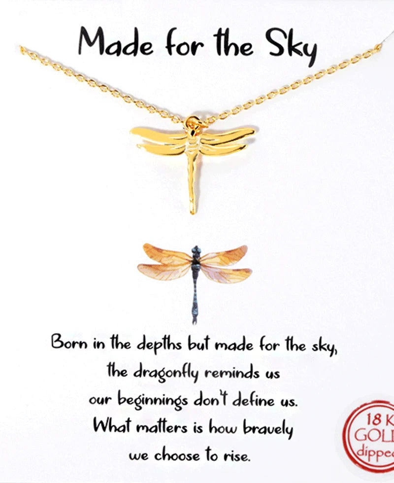Dragonfly Necklace 16"