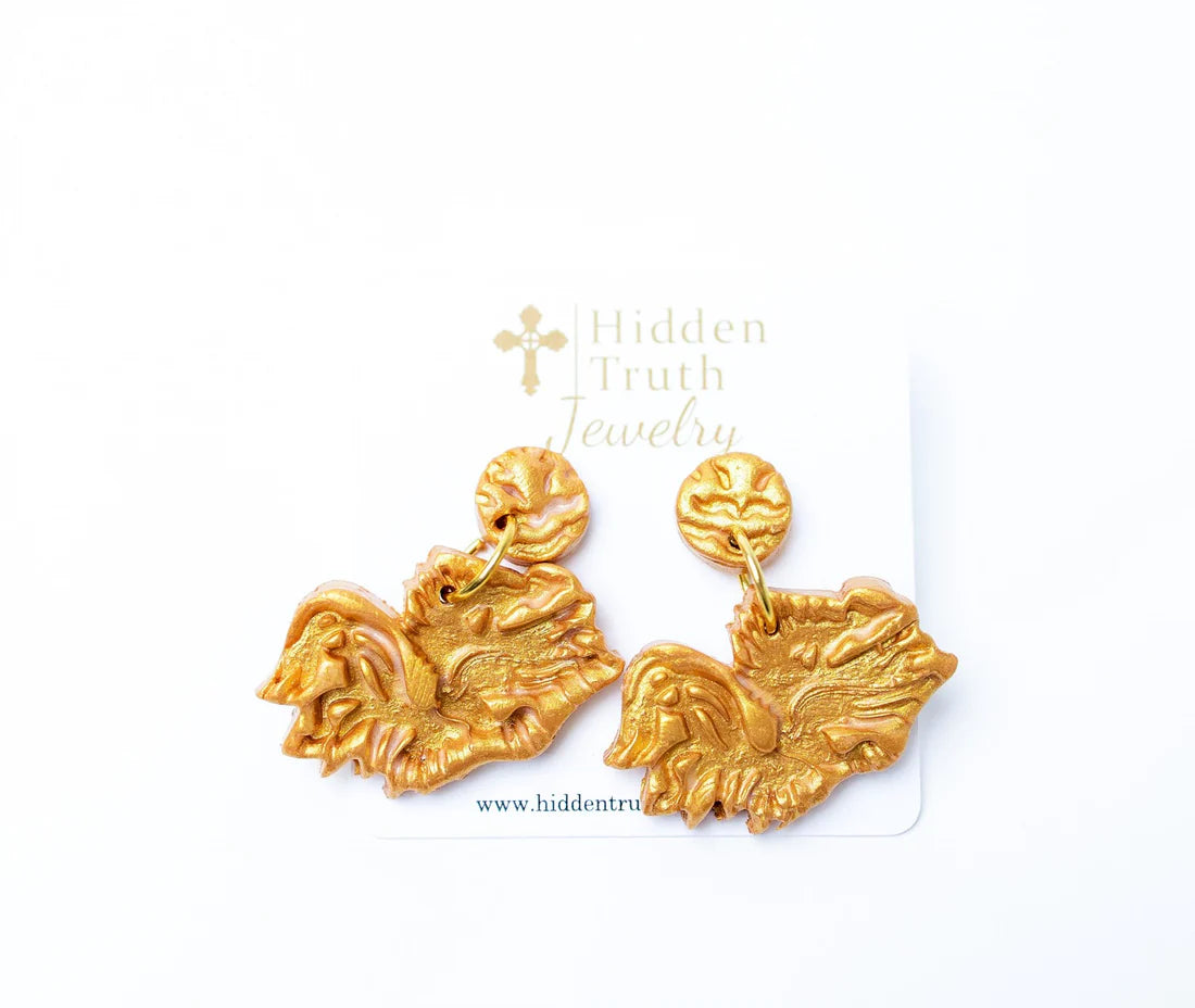 Gamecock Double Dangle Earrings by Hidden Truth