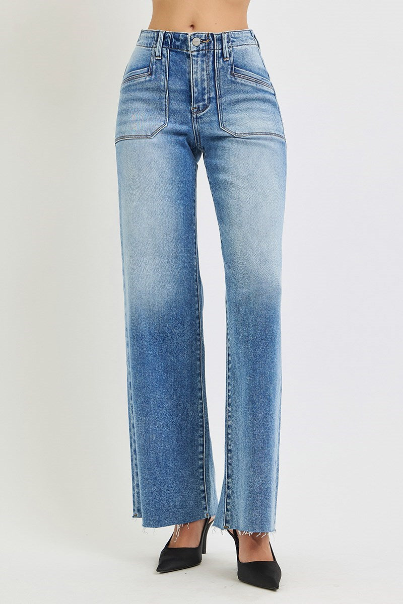 Blue Crush Risen High Rise Wide leg jeans
