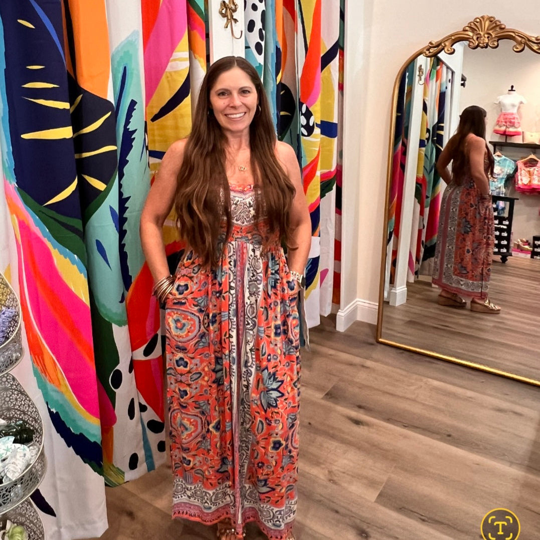 Coral Breeze Sundress