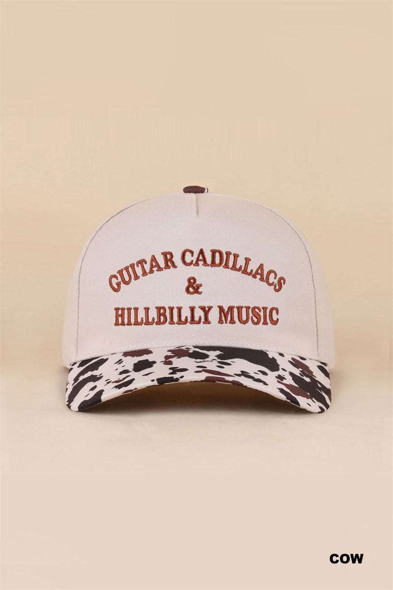 Guitar Cadillacs & Hillbilly Music- Two Tone Snapback Hat