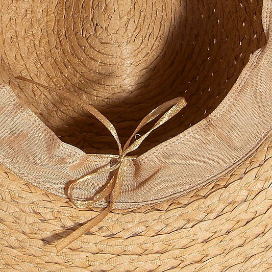 Boho Flat Brim Straw Hat
