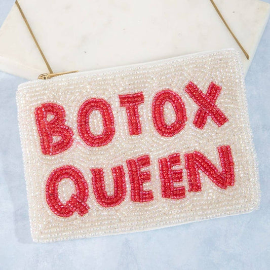 Botox Queen Beaded Coin Purse