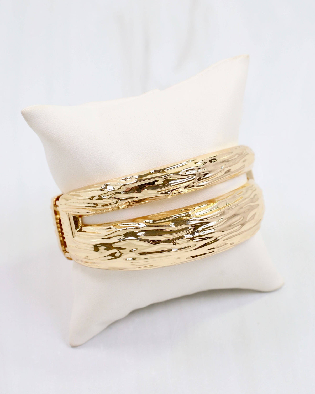 Murray Textured Hinged Bracelet by Caroline Hill