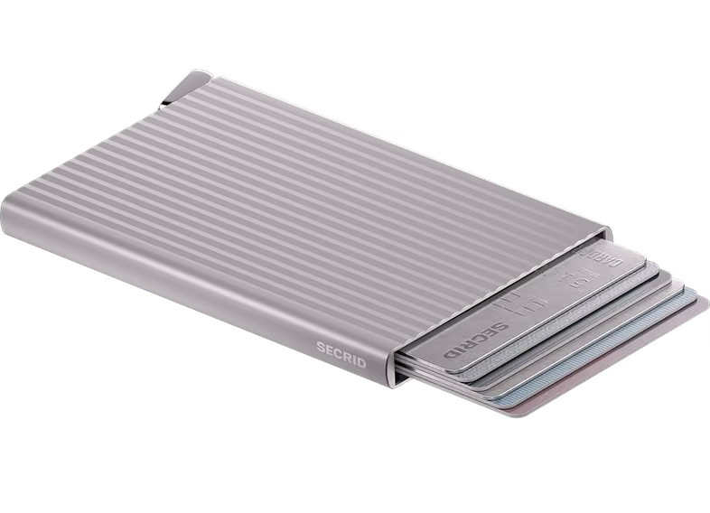 Premium Cardprotector+ Fluted- Silver by Secrid