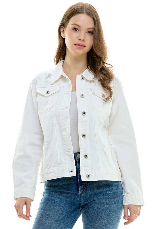 Denim Jacket - White