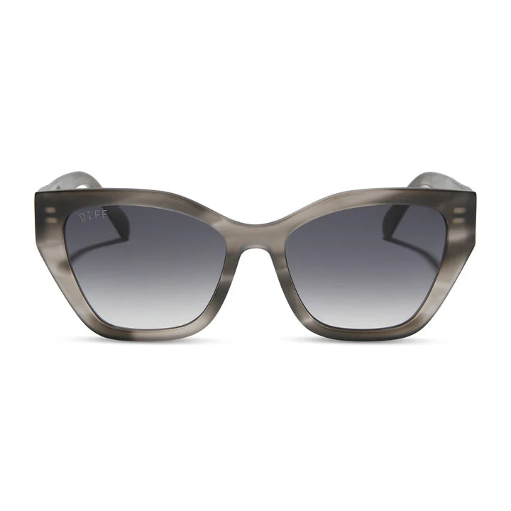 DIFF- Evie- Smoke Marble Grey Gradient Sunglasses