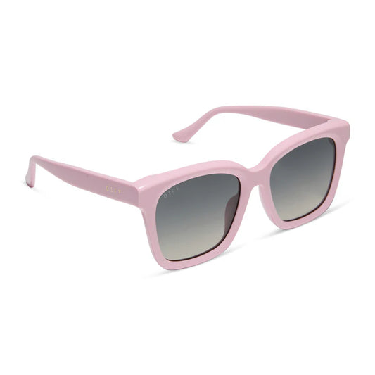 DIFF- Meredith- Powder Pink Grey Gradient Polarized Sunglasses