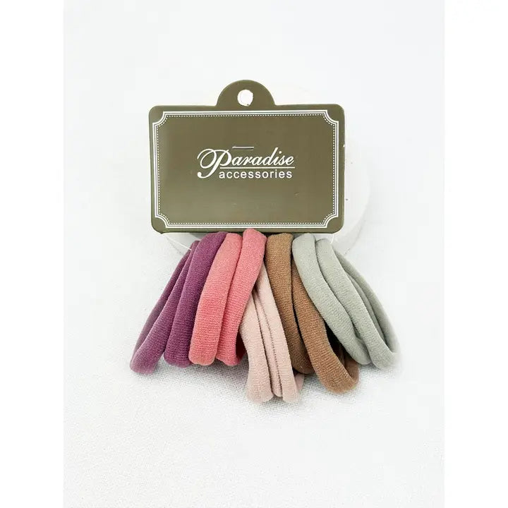 Dusty Shades Elastic Hair Tie Set