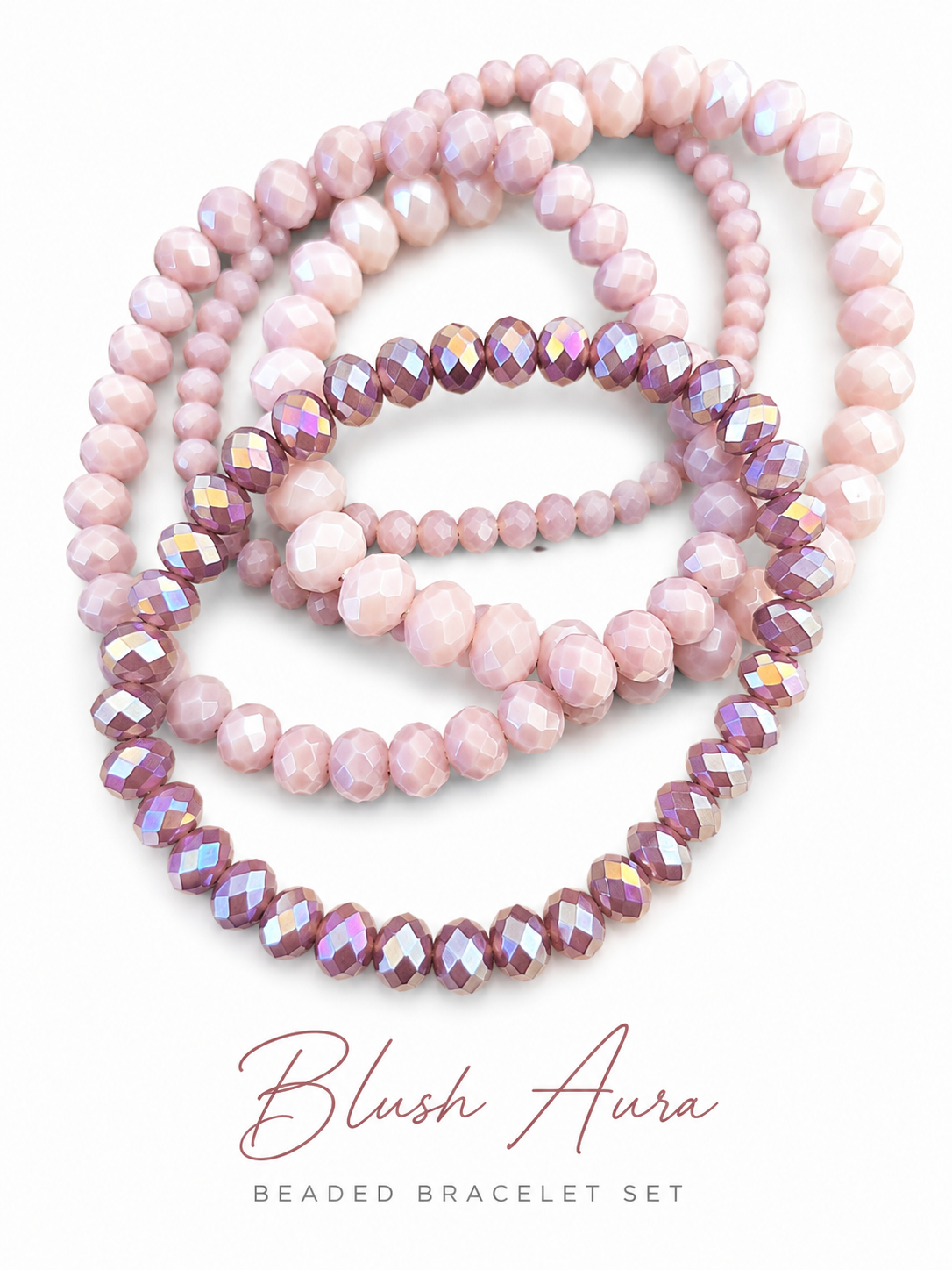 Blush Aura Bracelet Set