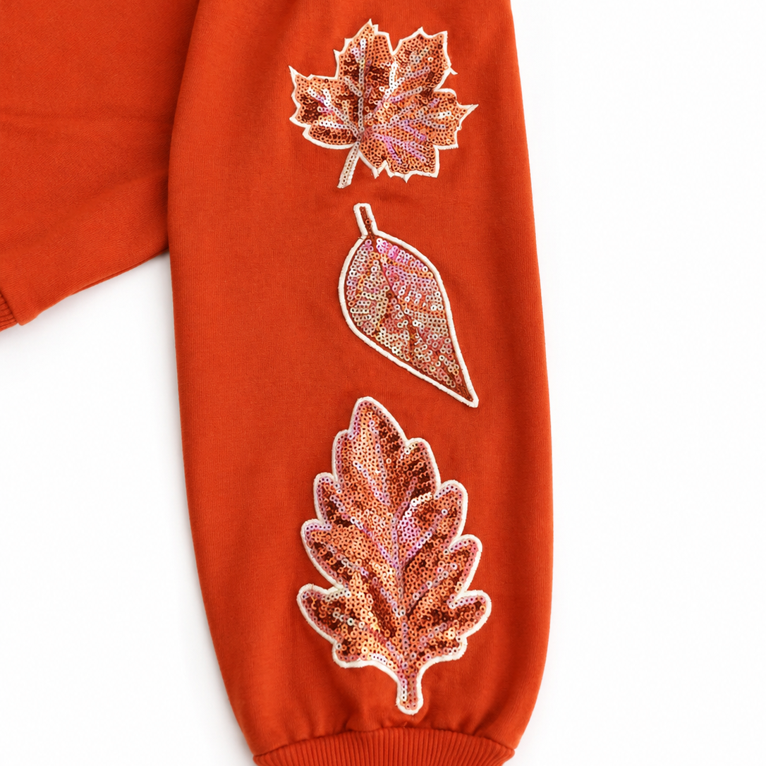 Sequin "Hello Fall" Pullover by Grace & Emma