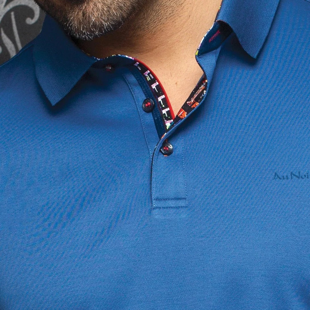 Eagle by Au Noir- SS Polo- Blue
