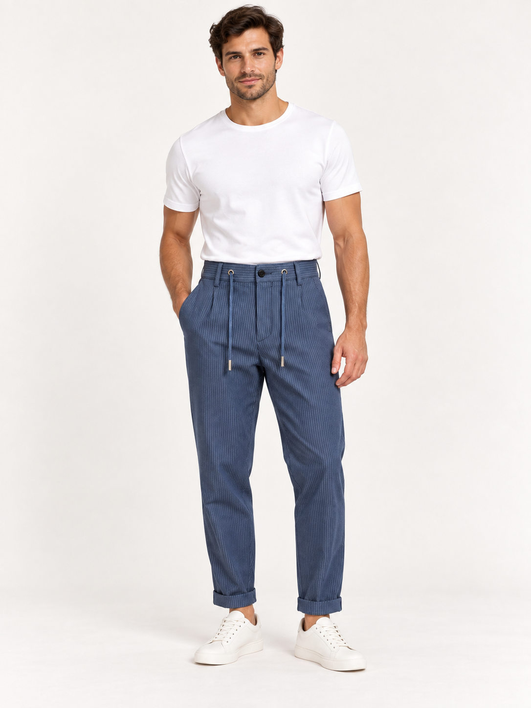 Pin Stripe Trouser by Maceoo