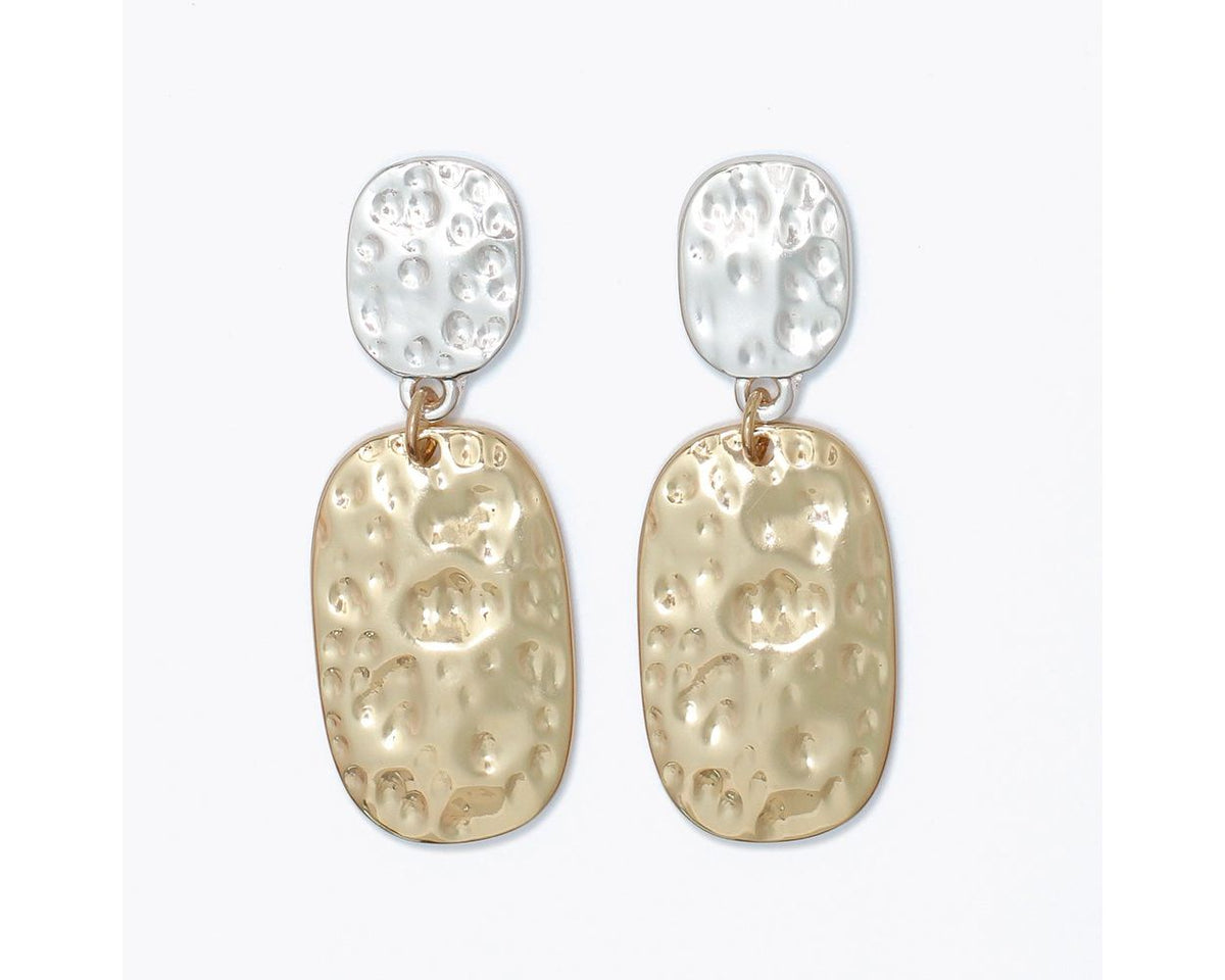 Sun & Silver Statement Earrings by Periwinkle