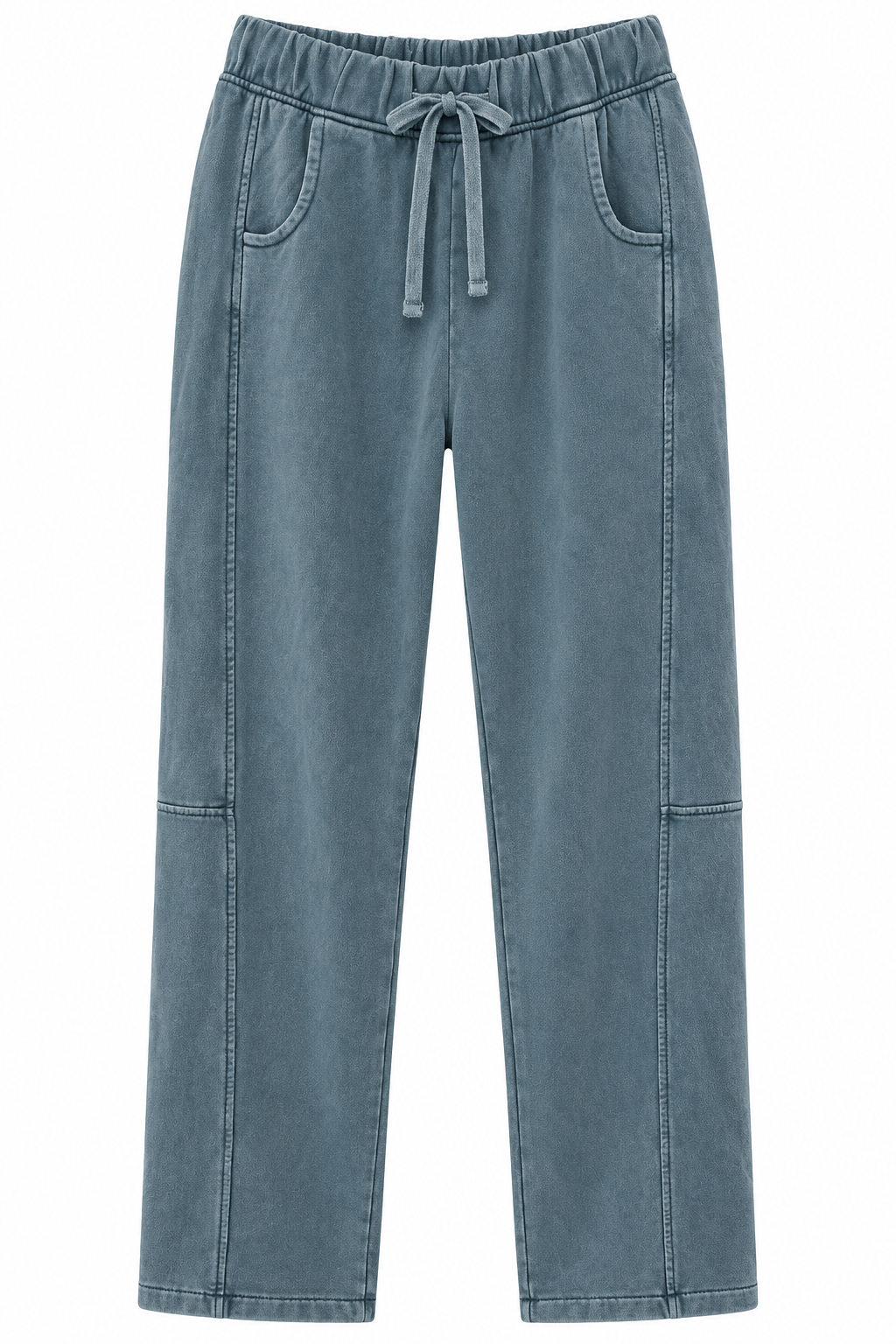Barrel Leg Sweatpant- Faded Navy