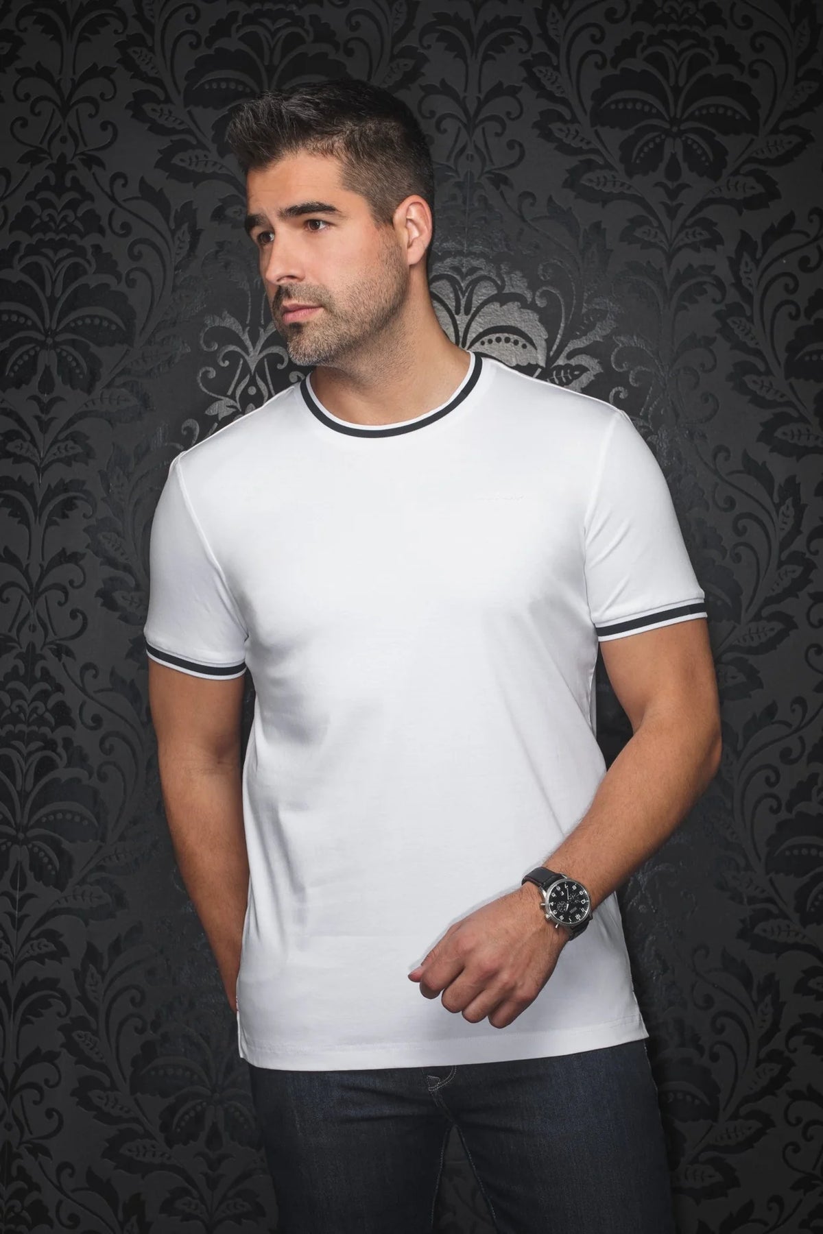 Harden Men's Crew Neck T-shirt by AuNoir