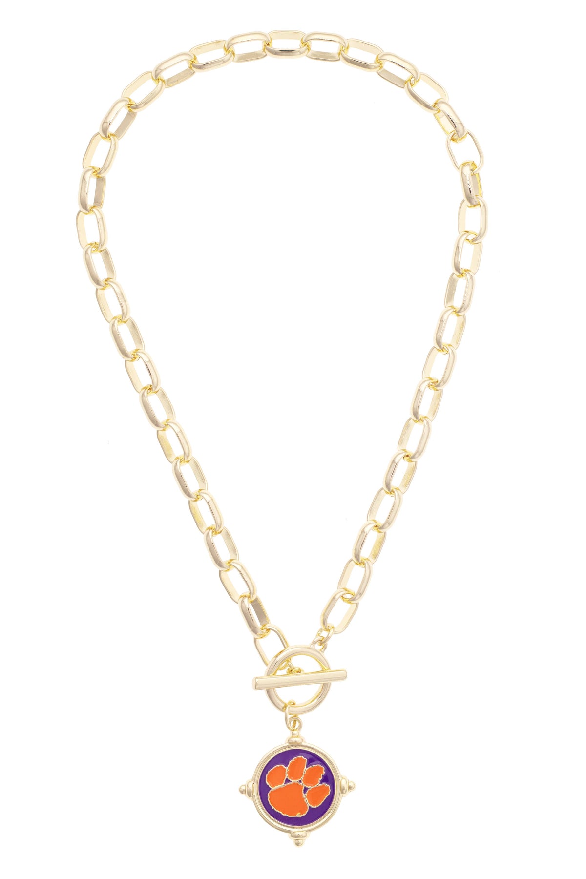 Clemson Tigers  Logo Intaglio Necklace