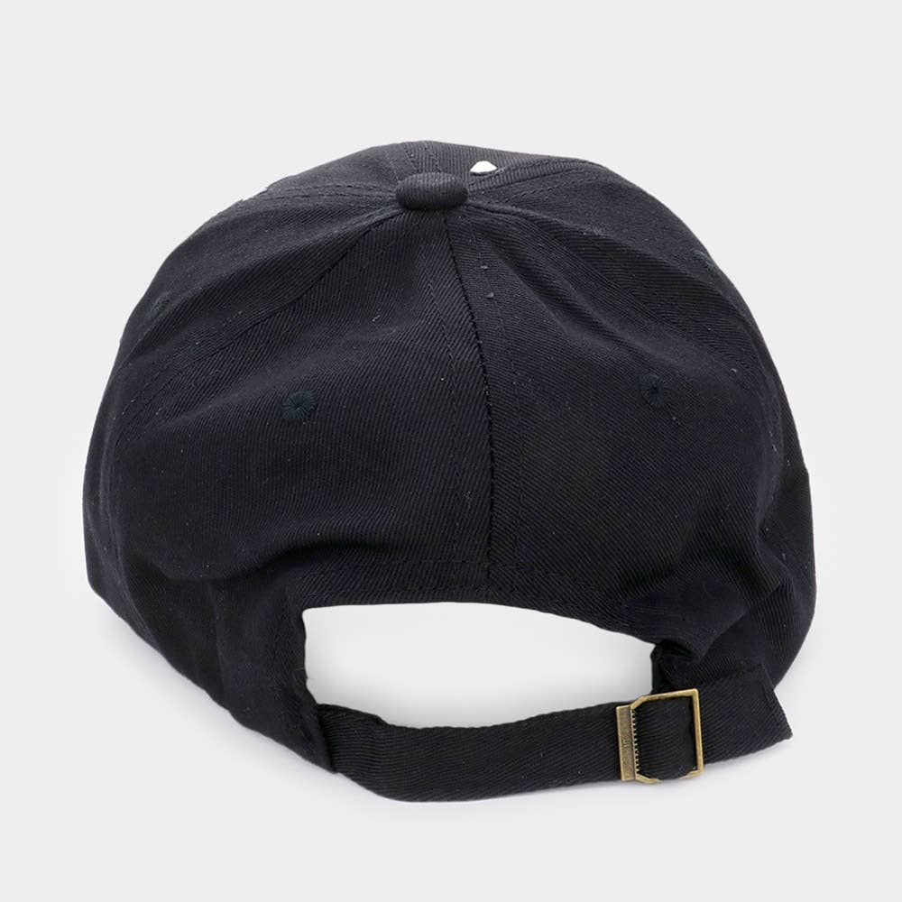 Hope- Bling Pink Ribbon Baseball Cap