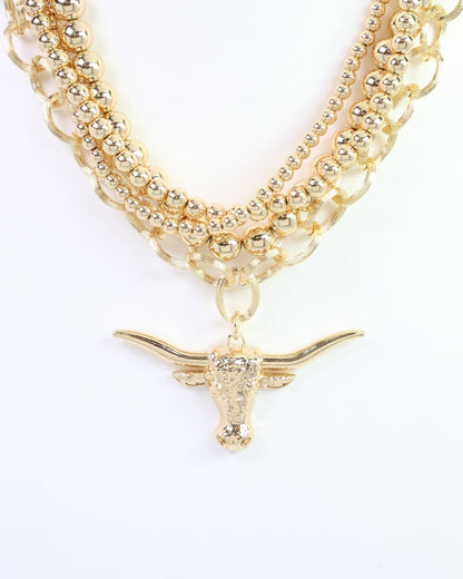 Bree Beaded Layered Necklace by Caroline Hill