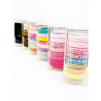 Textured Rolled Hair Tie Set