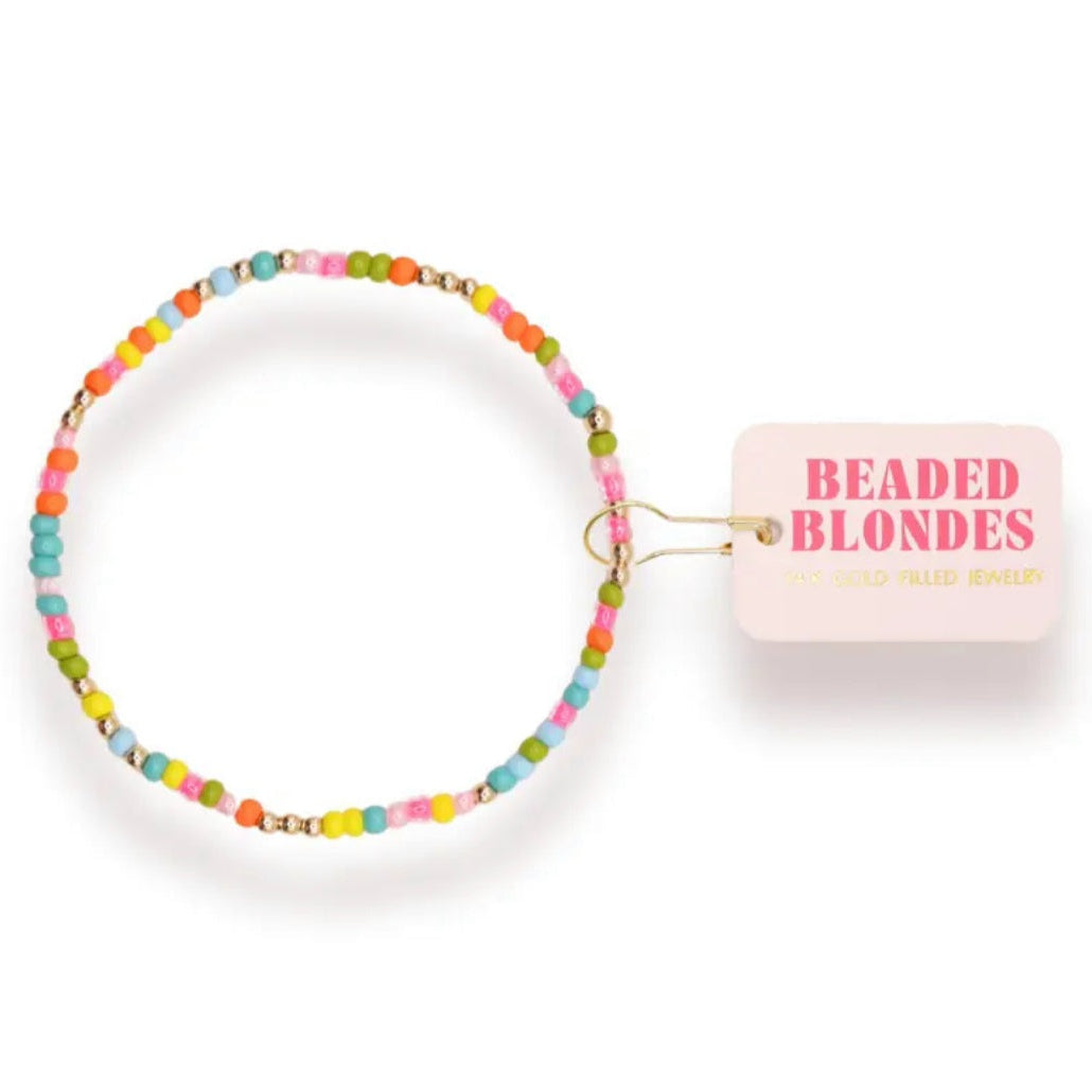 Rainbow Sprinkle Bracelet by Beaded Blondes