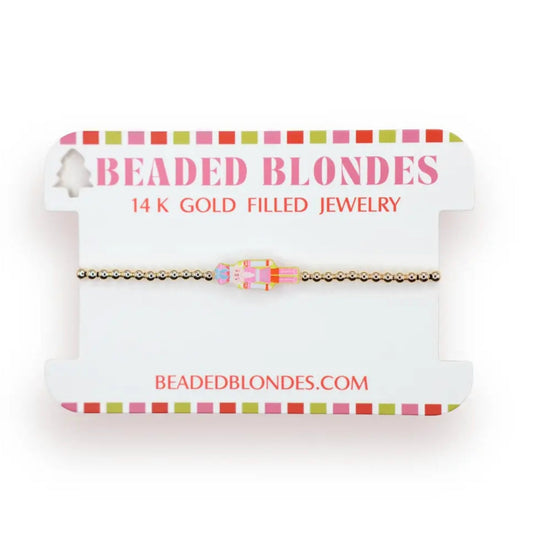 Nutcracker Bracelet- Gold- by Beaded Blondes