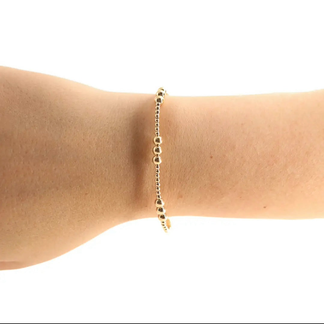 Ily Bracelet in Gold by Beaded Blondes