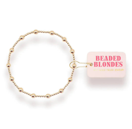 June Bracelet in Gold by Beaded Blondes