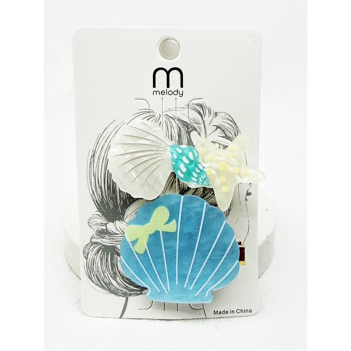 Mermaid Theme Styling Hair Clips