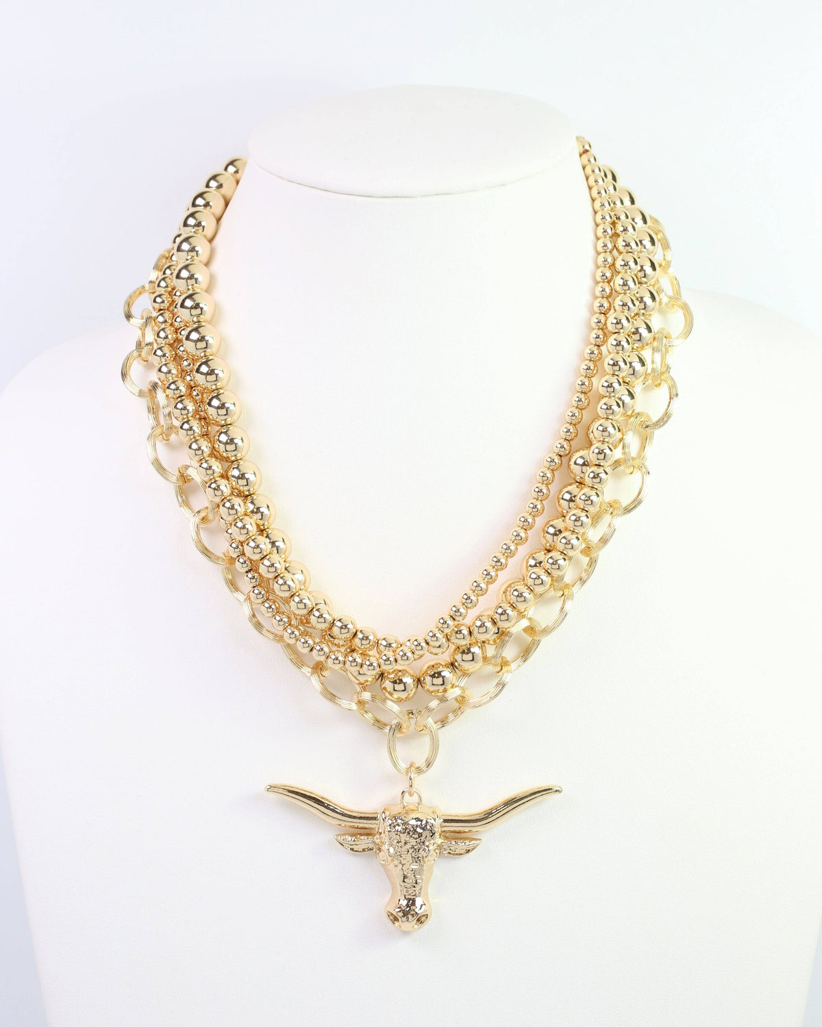 Bree Beaded Layered Necklace by Caroline Hill