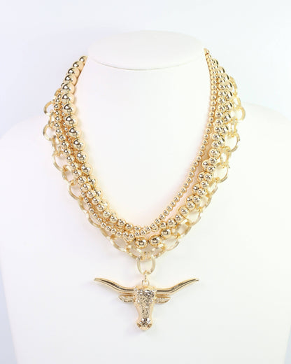 Bree Beaded Layered Necklace by Caroline Hill