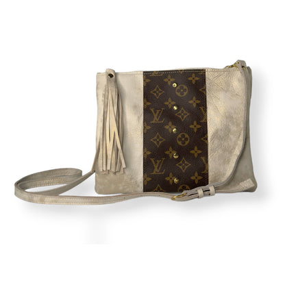 Louis Vuitton- Caroline Crossbody - Upcycled Monogram - Stone