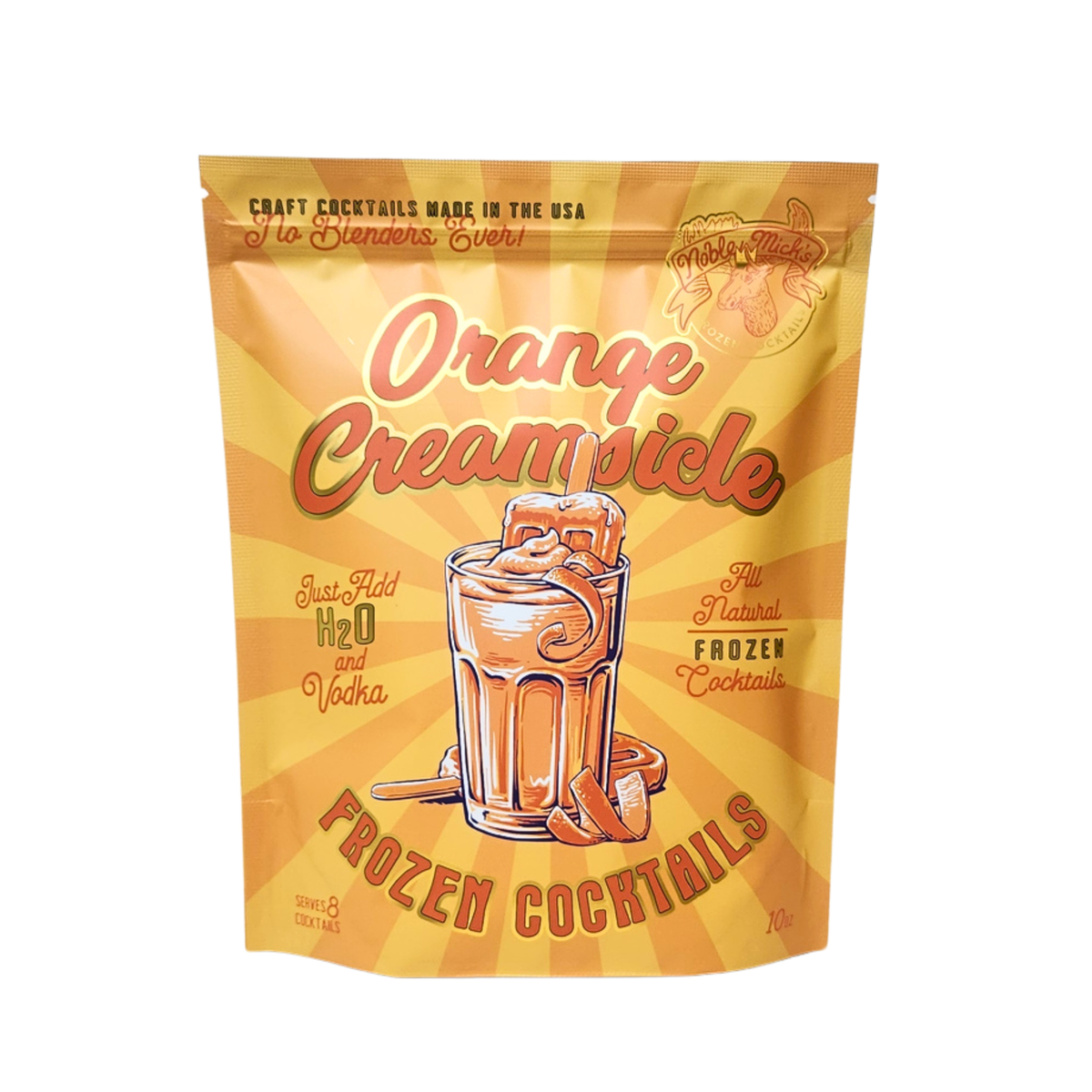 Orange Creamsicle Frozen Cocktail -Just add Water + Vodka