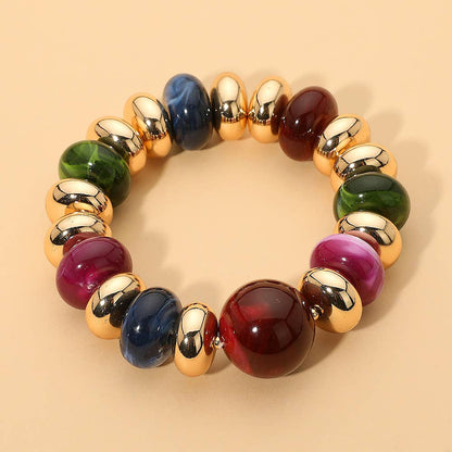 Chunky Beaded Stretch Bracelet
