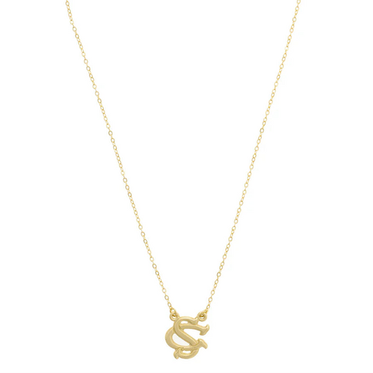 South Carolina Gamecocks 24K Stamped Logo Necklace