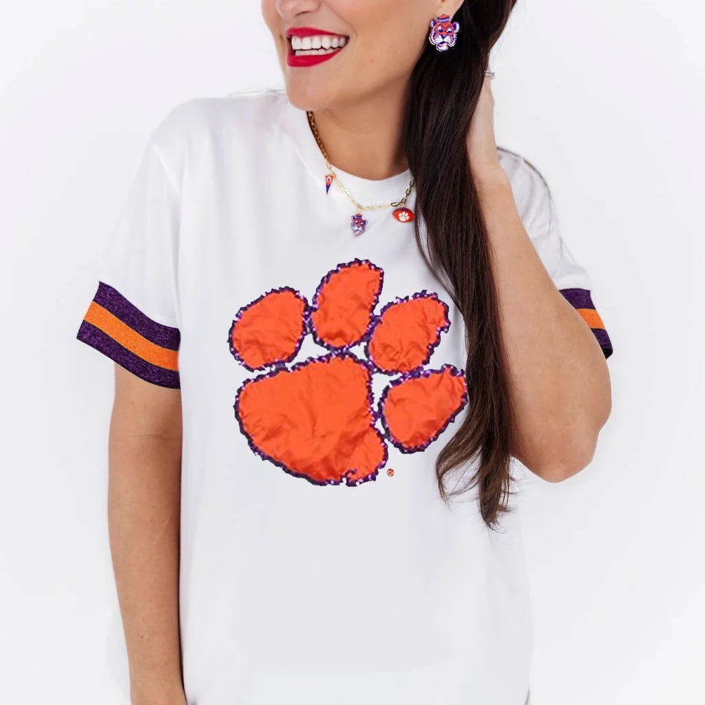 Clemson Sparkle Logo T-Shirt