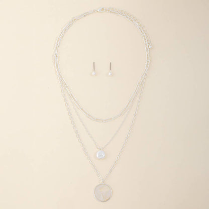 Mother Of Pearl Pendant Necklace