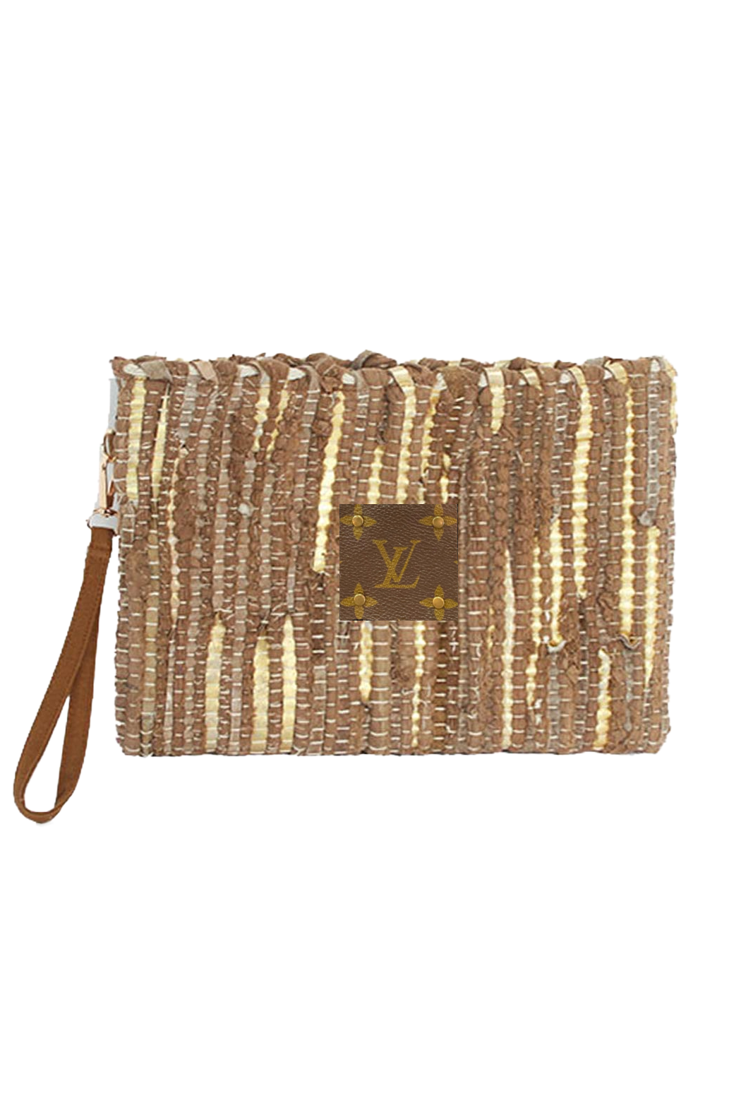 Upcycled Textured Wristlet