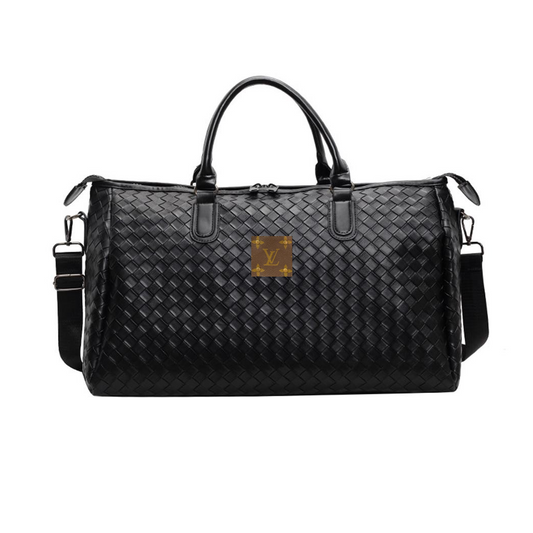 Upcycled Woven Duffle Bag