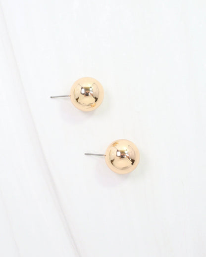 Bailey- Large Ball Earring- by Caroline Hill