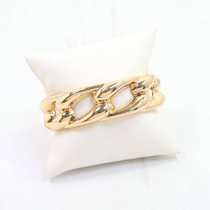 Jamil Link Bracelet- Gold- by Caroline Hill