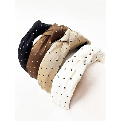 Polka Dot Knotted Headband