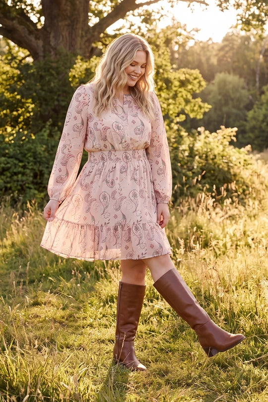 Sage and Sand paisley dress