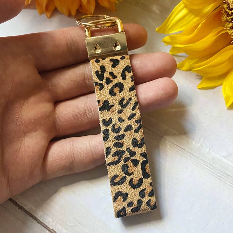 Leopard Cow Print Keychain