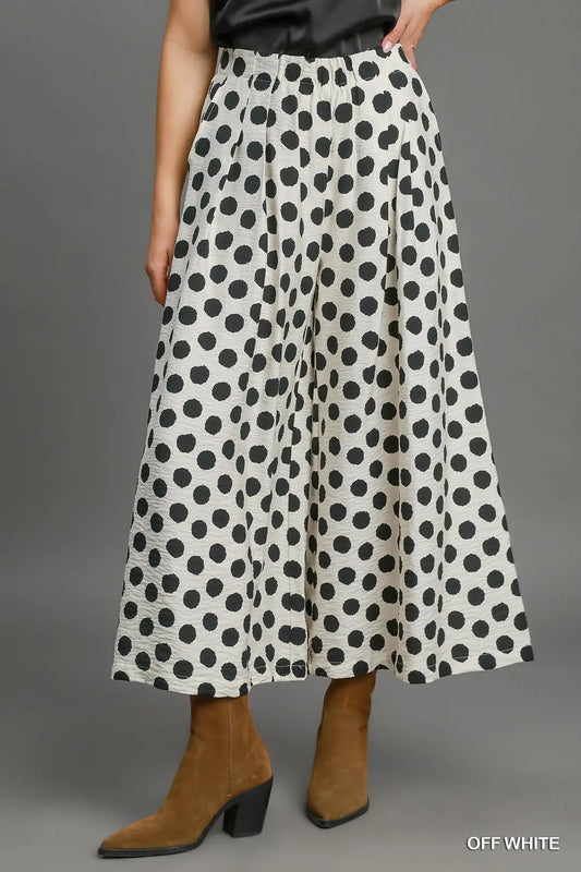 Playful Polka Dot- Wide Leg Pants