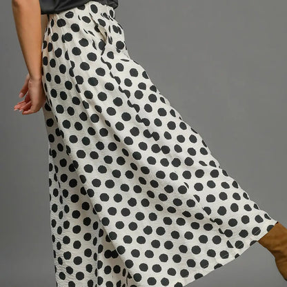 Playful Polka Wide Leg Pants